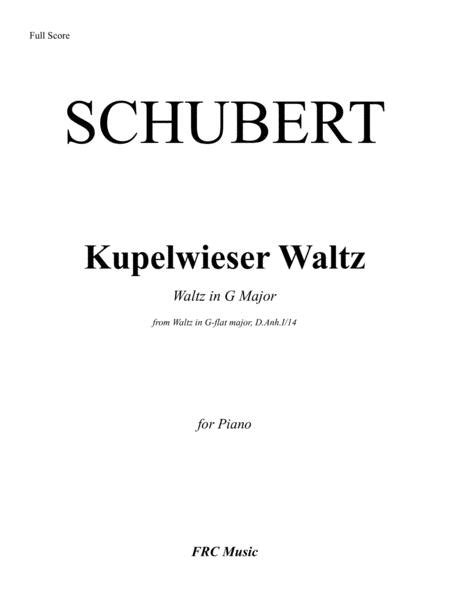Kupelwieser Waltz - Waltz In G-flat Major, D.Anh.I/14 For PIANO SOLO